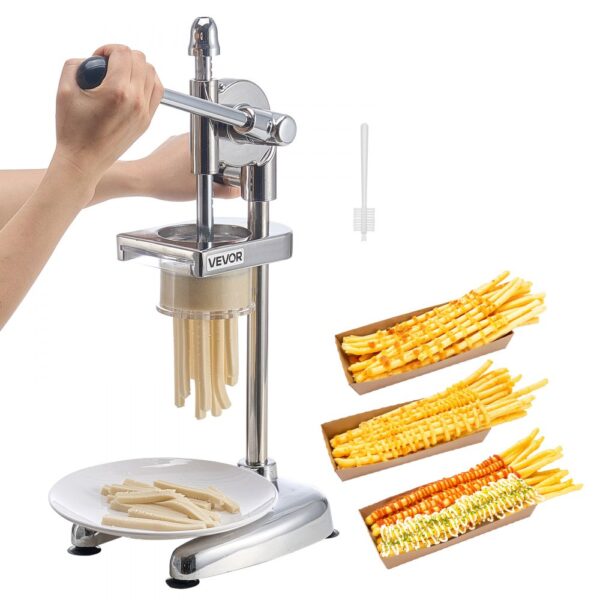 VEVOR kommerzieller Pommes-Frites-Schneider, Edelstahl-Presse für frittierte Kartoffelstreifen