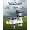 VEVOR 5-in-1-Wetterstation, 7,5-Zoll-Display, solarbetriebener Außensensor – Bild 3