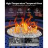VEVOR Feuerglas, 9 kg hochtemperaturbeständige Glassteine, 12,7 mm reflektierende Feuerstellen-Glasperlen – Bild 3