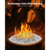 VEVOR Feuerglas, 9 kg hochtemperaturbeständige Glassteine, 12,7 mm reflektierende Feuerstellen-Glasperlen – Bild 4