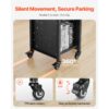 VEVOR Bücherwagen, 100 kg Tragkraft, 32 x 35 x 93,5 cm, Bücherregalwagen für Wohnzimmer – Bild 4