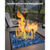 VEVOR Feuerglas, 4,5 kg hochtemperaturbeständige Glassteine, 12,7 mm reflektierende Feuerstellen-Glasperlen – Bild 2