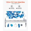 VEVOR Feuerglas, 4,5 kg hochtemperaturbeständige Glassteine, 12,7 mm reflektierende Feuerstellen-Glasperlen – Bild 5