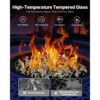 VEVOR Feuerglas, 4,5 kg, 12,7 mm reflektierende Feuerstellen-Glasperlen – Bild 3