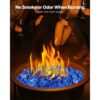 VEVOR Feuerglas, 4,5 kg hochtemperaturbeständige Glassteine, 12,7 mm reflektierende Feuerstellen-Glasperlen – Bild 4