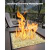 VEVOR Feuerglas, 4,5 kg hochtemperaturbeständige Glassteine, 12,7 mm reflektierende Feuerstellen-Glasperlen – Bild 2
