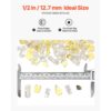 VEVOR Feuerglas, 4,5 kg hochtemperaturbeständige Glassteine, 12,7 mm reflektierende Feuerstellen-Glasperlen – Bild 5