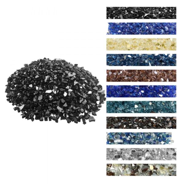 VEVOR Feuerglas, 9 kg hochtemperaturbeständige Glassteine, 12,7 mm reflektierende Feuerstellen-Glasperlen VEVOR Feuerglas, 9 kg hochtemperaturbeständige Glassteine, 12,7 mm reflektierende Feuerstellen-Glasperlen