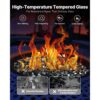VEVOR Feuerglas, 9 kg hochtemperaturbeständige Glassteine, 12,7 mm reflektierende Feuerstellen-Glasperlen – Bild 3 VEVOR Feuerglas, 9 kg hochtemperaturbeständige Glassteine, 12,7 mm reflektierende Feuerstellen-Glasperlen – Bild 3