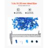 VEVOR Feuerglas, 4,5 kg hochtemperaturbeständige Glassteine, 6,35 mm reflektierende Feuerstellen-Glasperlen – Bild 5