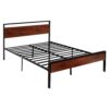 VEVOR Bettrahmen (Queen Size), großer Stauraum unter dem Bett, kein Boxspring erforderlich