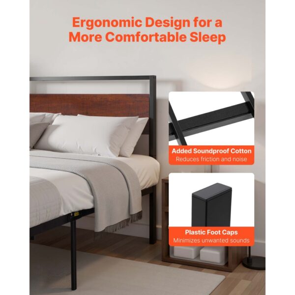 VEVOR Bettrahmen (Queen Size), großer Stauraum unter dem Bett, kein Boxspring erforderlich – Bild 3