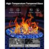 VEVOR Feuerglas, 15,88 kg hochtemperaturbeständige Glassteine, 12,7 mm reflektierende Feuerstellen-Glasperlen – Bild 3