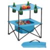 VEVOR Klapptisch Buffettisch tragbarer Allzwecktisch 56 cm, Blau