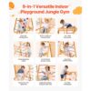VEVOR Indoor Spielplatz Klettergerüst (9 in 1) aus Holz – Bild 2