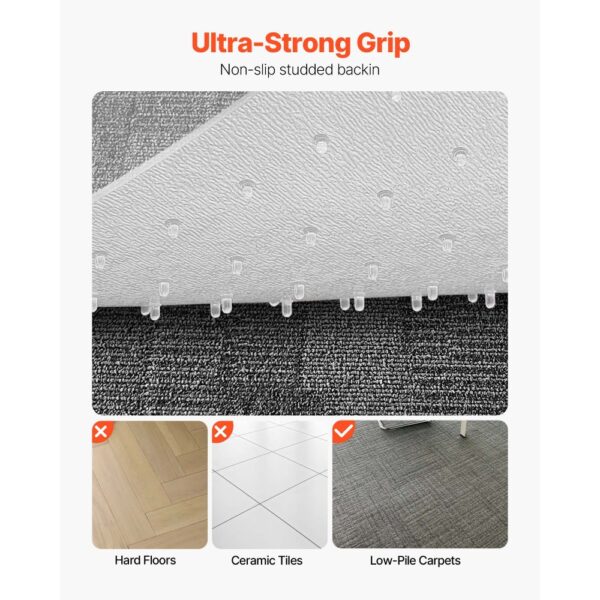 VEVOR Stuhlmatte Bodenschutzmatte (1225 x 915 mm) Bürostuhlmatte rutschfester klarer Stuhlteppich aus PVC – Bild 3 VEVOR Stuhlmatte Bodenschutzmatte (1225 x 915 mm) Bürostuhlmatte rutschfester klarer Stuhlteppich aus PVC – Bild 3