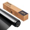 VEVOR Vinylfolie Wärmeübertragung Transferfolie (304,8 x 7260 mm), glänzend schwarze Bügelvinylrolle
