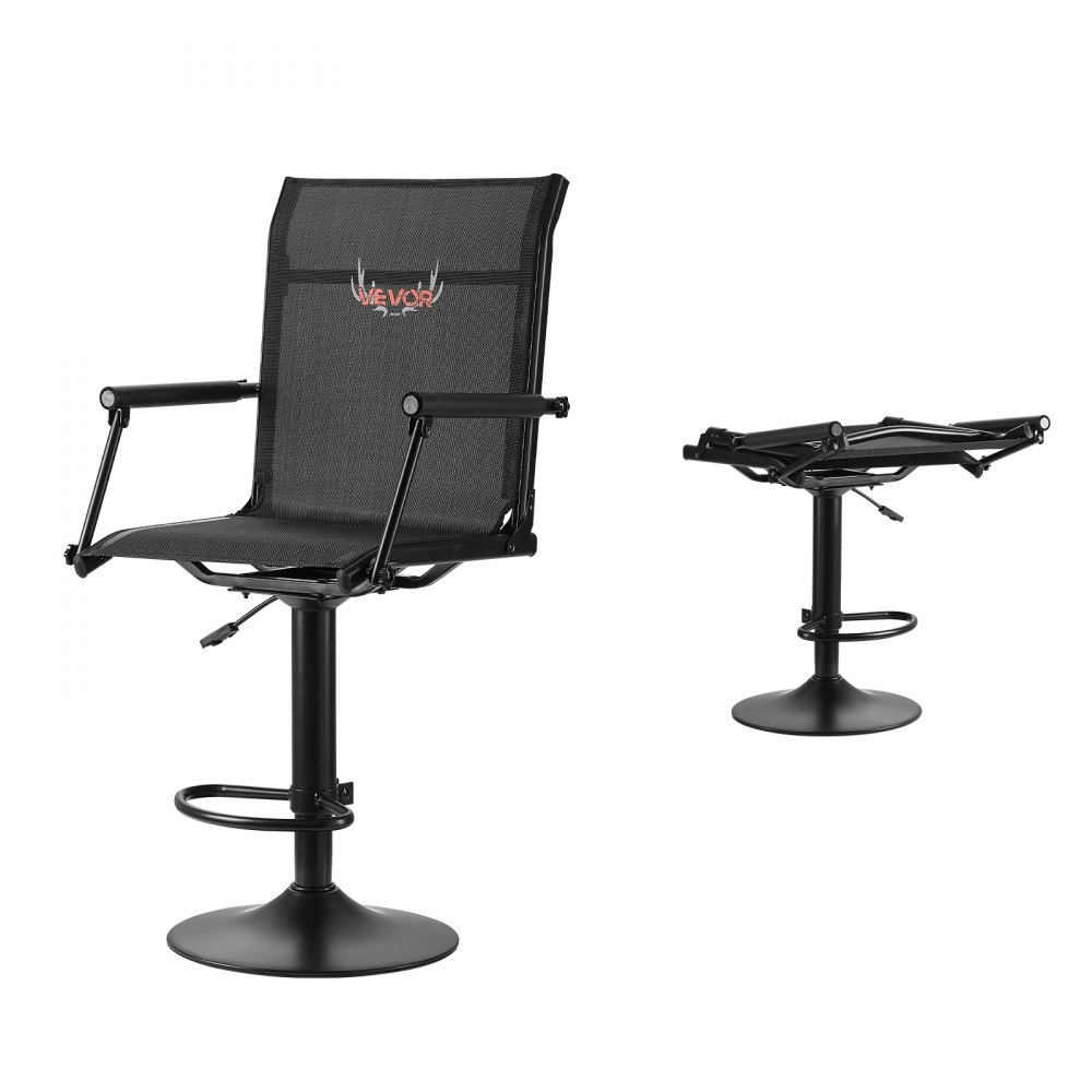 VEVOR Faltstuhl Campingstuhl Anglerstuhl mit gepolsterten Armlehnen, für Picknick Garten Outdoor Angeln