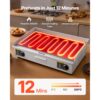 VEVOR Gewerbliche Elektrische Grillplatte 4400 W, Tischgrillplatte 725x400 mm Grillfläche, 50–300 °C – Bild 3
