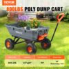 VEVOR Gartenwagen, Kippbarer Transportwagen mit umwandelbarem 2-in-1-Griff, 255 mm Reifen – Bild 2 VEVOR Gartenwagen, Kippbarer Transportwagen mit umwandelbarem 2-in-1-Griff, 255 mm Reifen – Bild 2