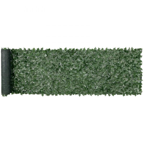 VEVOR Sichtschutzzaun 990x4010mm künstlicher grüner Sichtschutz Efeuzaun mit Netzgeweberückseite