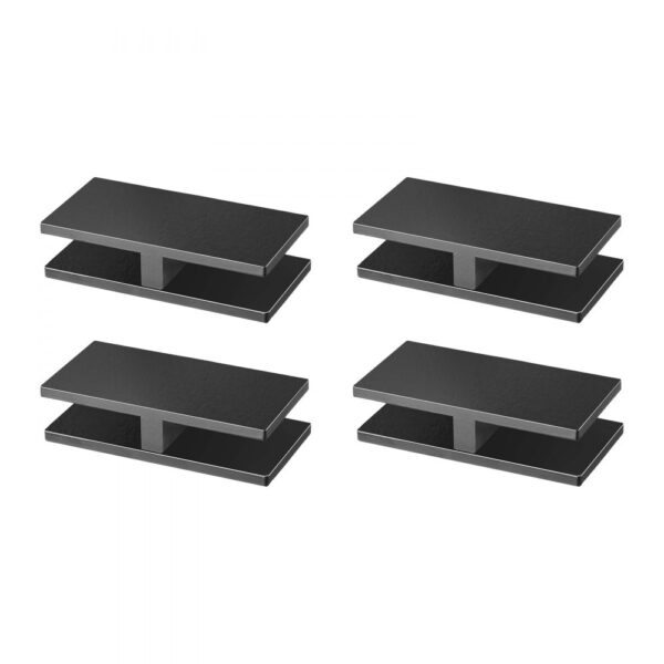 VEVOR Glasklemme, 4 Stück rechteckige Glasgeländerhalterung für 0,31"-0,47" gehärtetes Glas, Garten VEVOR Glasklemme, 4 Stück rechteckige Glasgeländerhalterung für 0,31"-0,47" gehärtetes Glas, Garten
