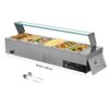 VEVOR kommerzieller Speisenwärmer (6 x 1/3 Größe Behälter), Chafing Dishes für Catering Restaurant Party