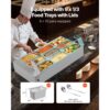 VEVOR kommerzieller Speisenwärmer (9 x 1/3 Größe Behälter), Chafing Dishes für Catering Restaurant Party – Bild 3