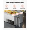 VEVOR kommerzieller Speisenwärmer (4 x 1/2 Größe Behälter), Chafing Dishes Set für Catering Restaurant Party – Bild 5