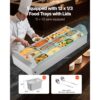 VEVOR kommerzieller Speisenwärmer (12 x 1/3 Größe Behälter), Chafing Dishes für Catering Restaurant Party – Bild 3
