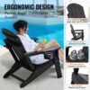VEVOR Adirondack-Stuhl aus Kunststoff, 2er-Set, mit entspannender Armlehne – Bild 4