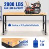 VEVOR Verstellbare Werkbank, 48" L x 20" B x 38,1" H Garagentisch mit 28,3"-38,1" Höhe und 2000 lbs Tragkraft – Bild 5