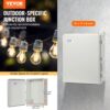 VEVOR Abzweigkasten 530 x 430 x 200 mm, IP67 staubdicht und wasserdicht für elektrische Projekte im Freien – Bild 2