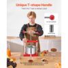 VEVOR Obstweinpresse Apfelpresse (3 L) mit 2 Edelstahlfässer, manueller Entsafter – Bild 4