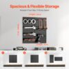 VEVOR Werkzeugwand, 61 x 30 cm, 2er-Set, Stecktafel-Wand-Organizer mit Zubehör – Bild 4
