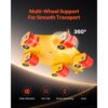 VEVOR Maschinenroller, 4 T, Maschinen-Transportroller mit 360°-Drehkappe und PU-Lenkrollen – Bild 5