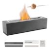 VEVOR Feuerstelle, 380 x 100 x 135 mm, Tischkamin aus Beton, Feuerschale für Reinigungsalkohol