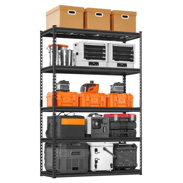 VEVOR Lagerregale, 1134 kg, 5-stufiges Schwerlastregal für die Garage, 457,2 x 1219,2 x 1828,8 mm