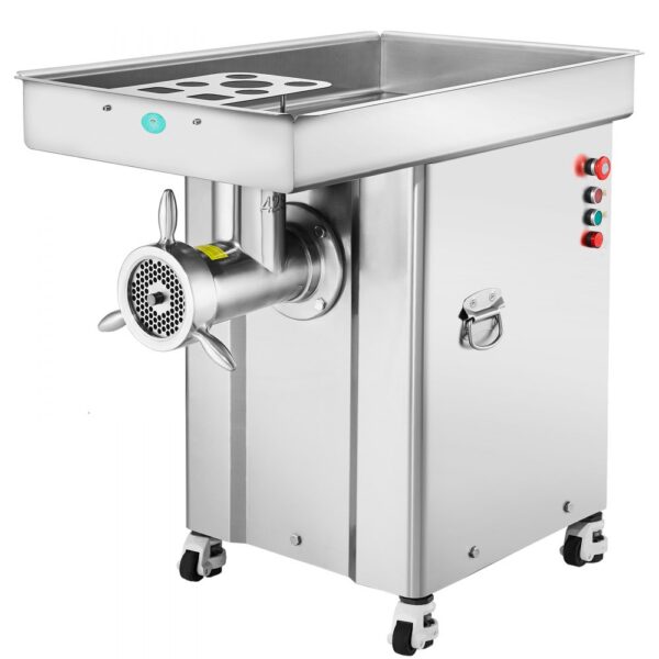 VEVOR kommerzieller Fleischwolf 16,65 kg/min 4000 W elektrischer Fleischwolf mit Klingen & Mahlplatten