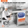 VEVOR kommerzieller Fleischwolf 16,65 kg/min 4000 W elektrischer Fleischwolf mit Klingen & Mahlplatten – Bild 2