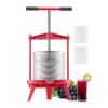 VEVOR Obstweinpresse Obstmühle Apfelmühle (14 L), Edelstahlkorb mit dreieckiger Struktur, manueller Entsafter