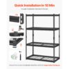 VEVOR Lagerregale, 1096 kg, 4-stufiges Schwerlastregal für die Garage, 508 x 1016 x 1524 mm – Bild 5