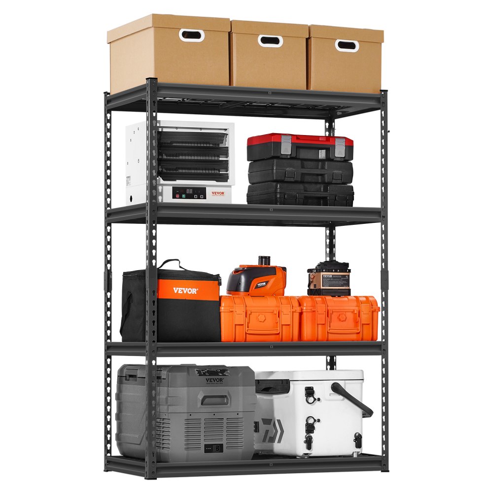 VEVOR Lagerregale, 1096 kg, 4-stufiges Schwerlastregal für die Garage, 508 x 1016 x 1524 mm