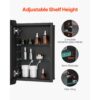 VEVOR Spiegelschrank verspiegelter Arzneischrank Medizinschrank (406 x 128 x 610 mm) für Badezimmer – Bild 3