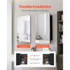 VEVOR Spiegelschrank verspiegelter Arzneischrank Medizinschrank (406 x 128 x 610 mm) für Badezimmer – Bild 5