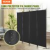 VEVOR Raumteiler Trennwand 4-teiliger Paravent Stellwand, Raumtrenner freistehend (228 x 45 x 172,5 cm) – Bild 2