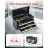 VEVOR Werkzeugkiste 520x218x304mm, Werkzeugkasten mit 3 Schubladen, Werkzeugkoffer mit EVA-Einlagen – Bild 2