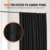 VEVOR Raumteiler Trennwand Paravent Stellwand Einzelpanel, Raumtrenner Rollbar (308,5 x 45 x 245,5 cm) – Bild 5