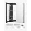 VEVOR Spiegelschrank verspiegelter Arzneischrank Medizinschrank (662 x 135 x 762 mm) für Badezimmer