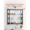 VEVOR Spiegelschrank verspiegelter Arzneischrank Medizinschrank (662 x 135 x 762 mm) für Badezimmer – Bild 2